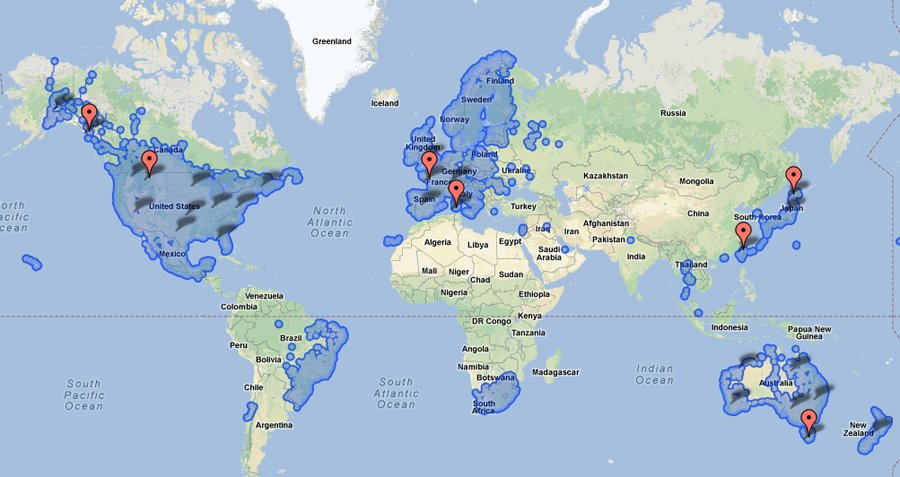 Google Maps Street territori di vista: hanno finalmente esteso al di là paesi di lingua inglese.